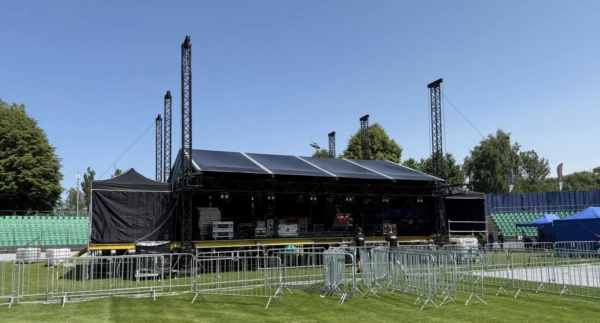 Przygotowania do ubiegłorocznych Dni Jaworzna 2025 r. Zdjęcie archiwalne