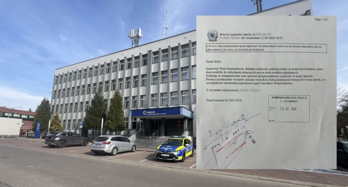 Komunikaty Policja, Dzięki reakcji policjantów odzyskała tysięcy złotych komendy przesłała podziękowaniami - zdjęcie, fotografia