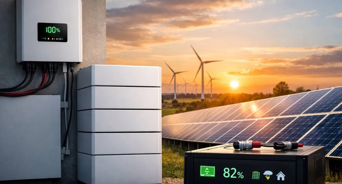 Informator / Materiały zewnętrzne , Magazynowanie energii fotowoltaiki polega - zdjęcie, fotografia