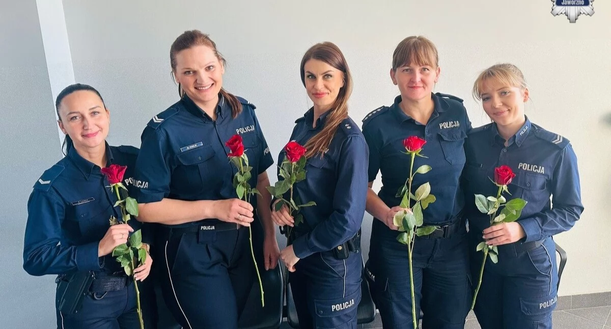Dzień kobiet w jaworznickiej policji. Fot. KMP Jaworzno