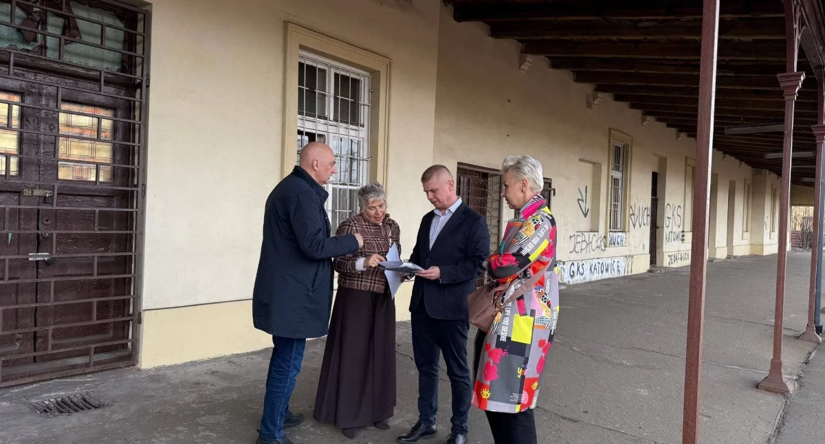 Spotkanie w sprawie dworca w Szczakowej. Fot. Joanna Sekuła Senator RP