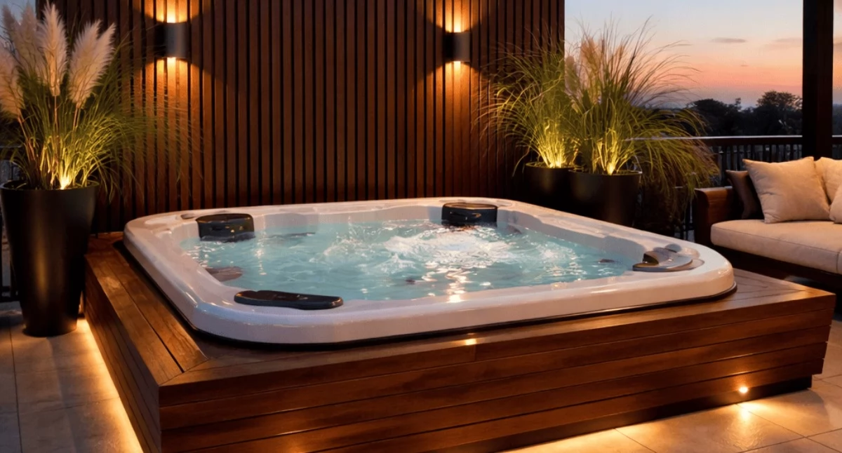 Informator / Materiały zewnętrzne , Basen ogrodowy jacuzzi wybrać optymalne rozwiązanie polskiego ogrodu - zdjęcie, fotografia