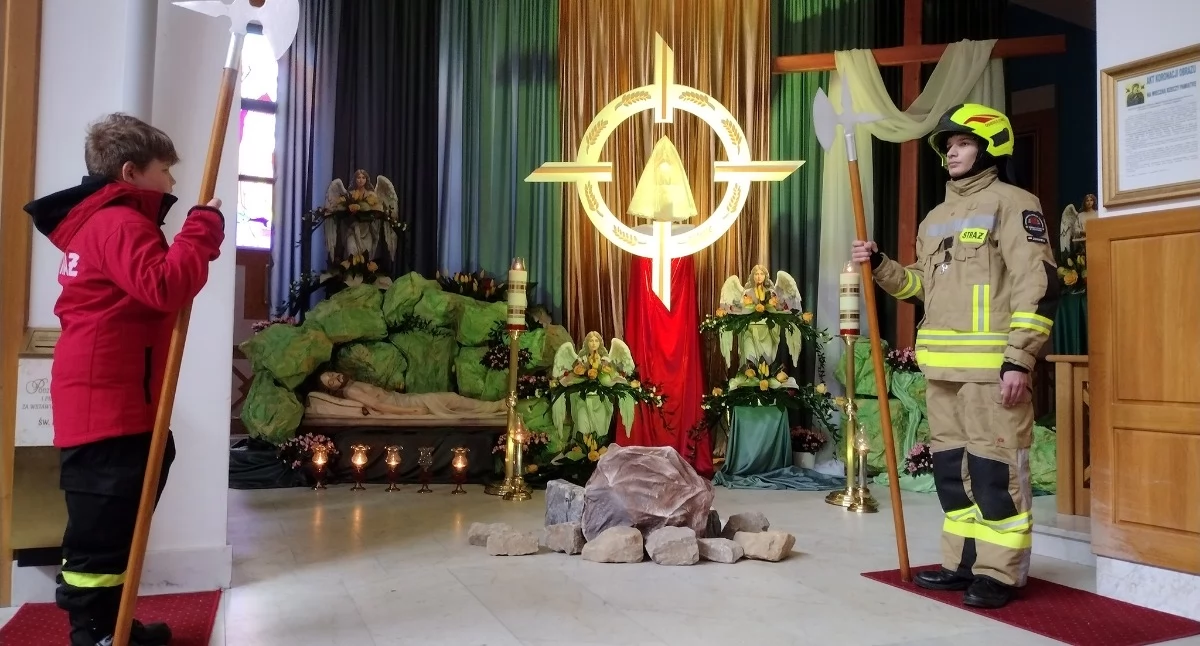 Grób Pański w sanktuarium na Osiedlu Stałym. Fot. Patrycja Koprzak