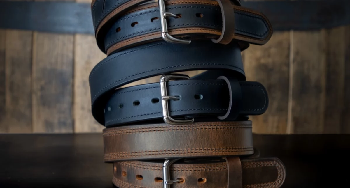 Informator / Materiały zewnętrzne , Pasek spodni retro Sprawdź dobrać poprawnie! - zdjęcie, fotografia