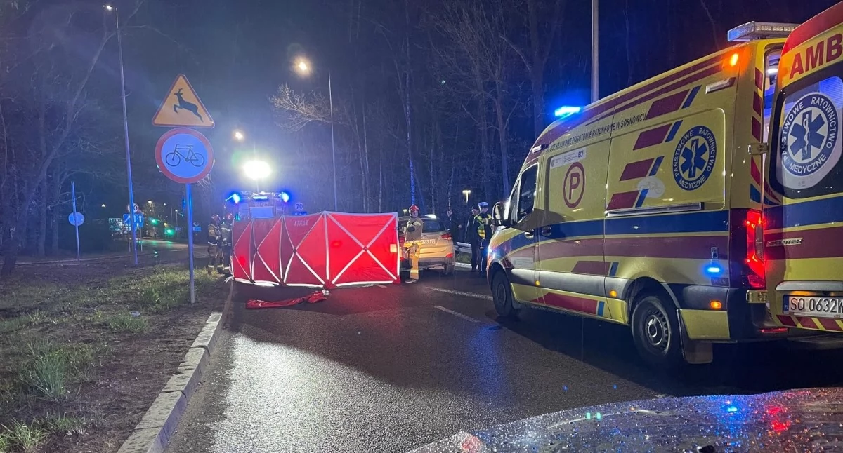 Potrącenie pieszego na ul. Grunwaldzkiej w Jaworznie