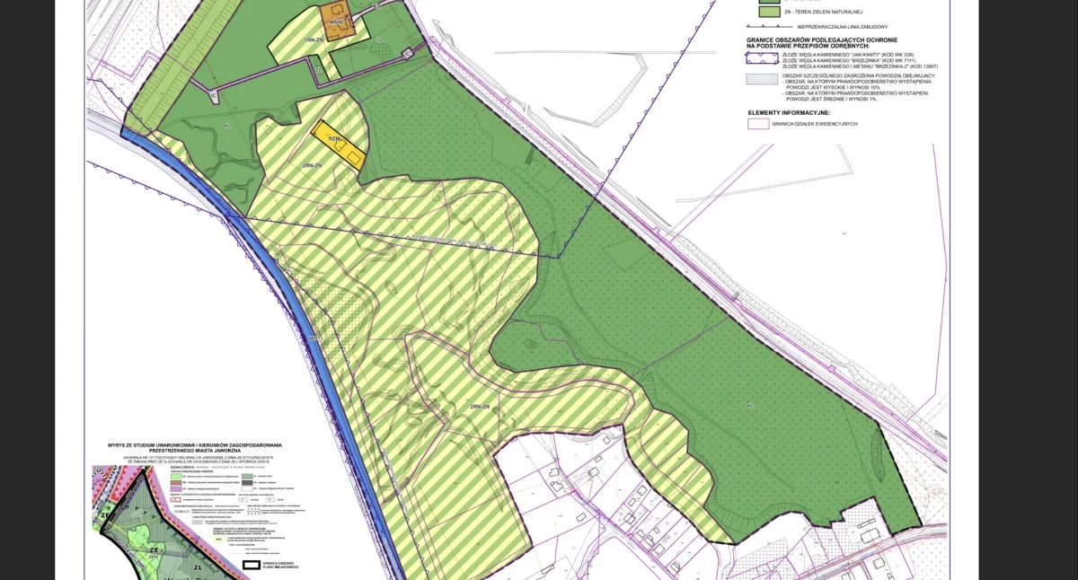 Tak graficznie wygląda projekt miejscowego planu zagospodarowania przestrzennego przy ulicy Mysłowickiej w Jaworznie. Materiały UM Jaworzno