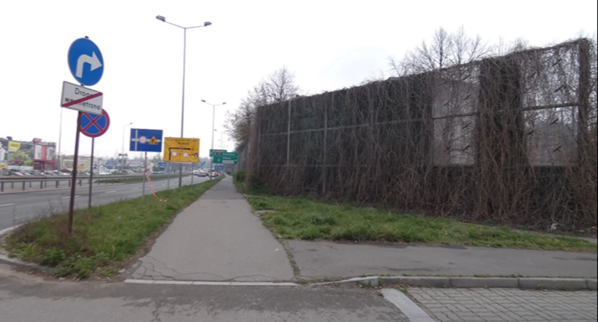 Pobocze ulicy Grunwaldzkie