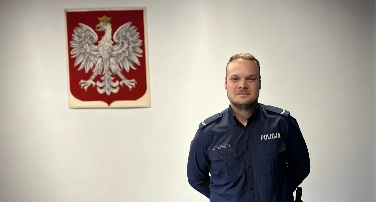 Życie miasta, Dzielnicowy Jaworzna uratował życie letniemu mężczyźnie - zdjęcie, fotografia