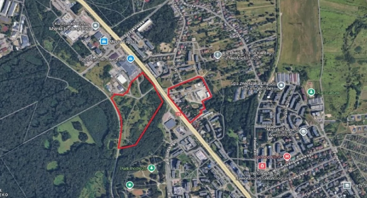 Tereny pod budowę nowych bloków i lokali usługowych 