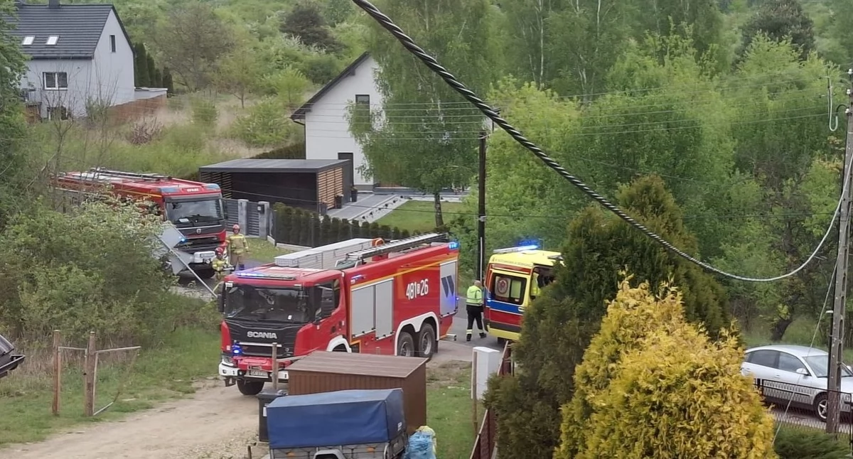 Wypadki drogowe, Kolizja samochodów Sulińskiego Jaworznie  - zdjęcie, fotografia