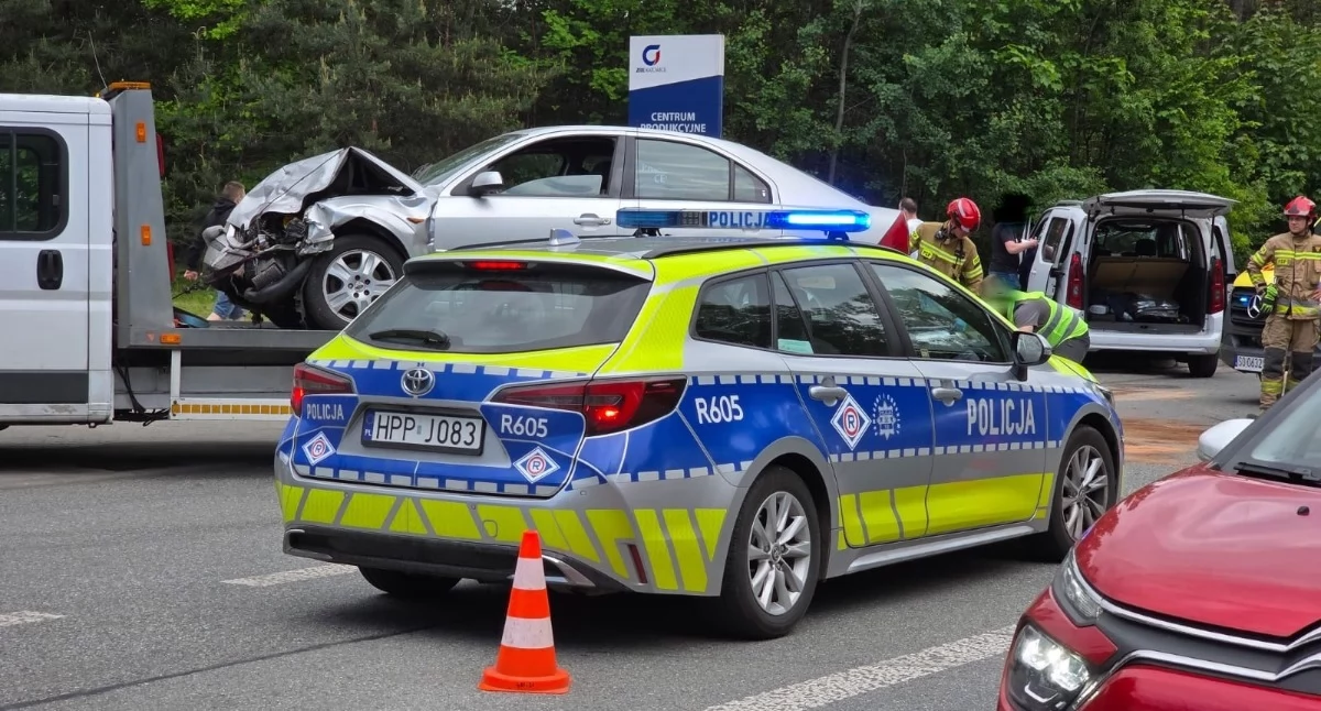 Zdarzenie drogowe na ul. Martyniaków