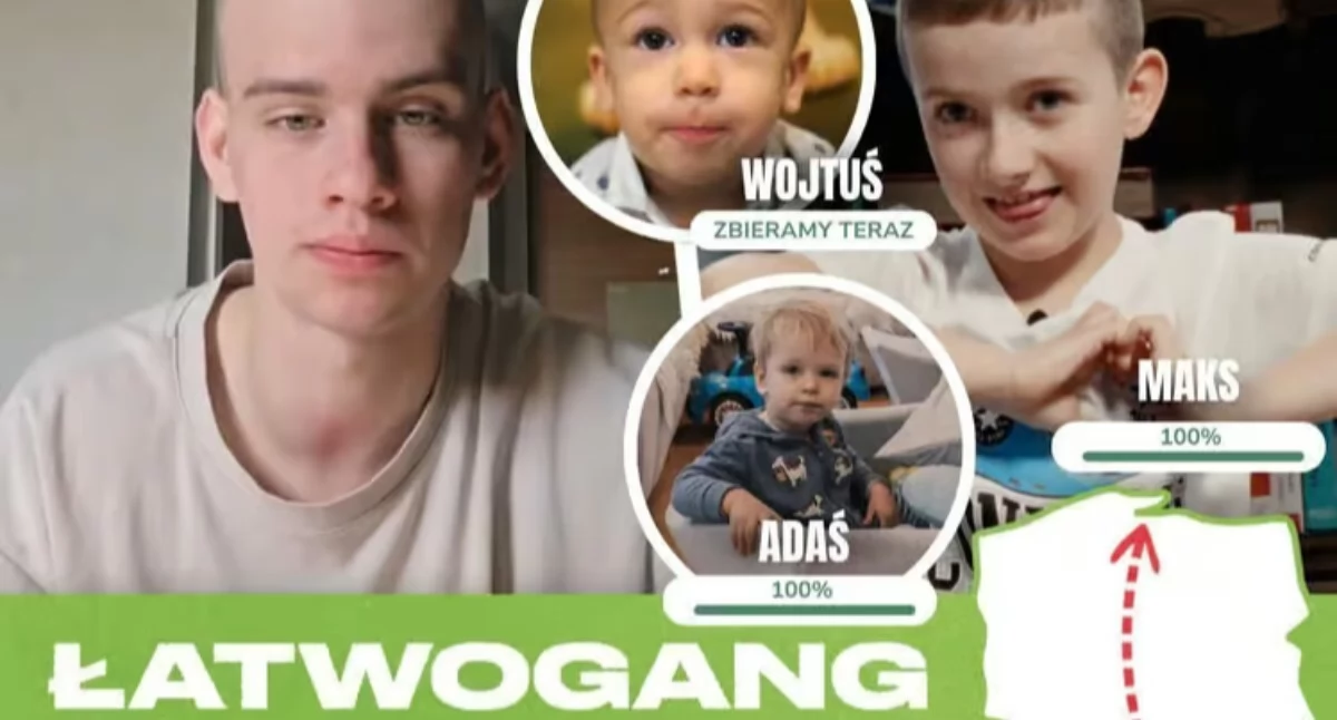 Życie miasta, Łatwogang zbiera miliony terapię genową Wojtusia Mysłowic - zdjęcie, fotografia