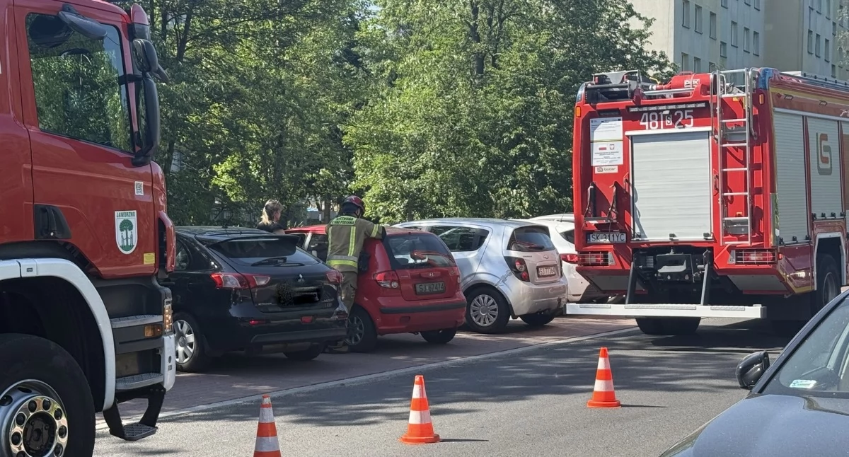 Kolizja na ul. Kramarczyka w Jaworznie