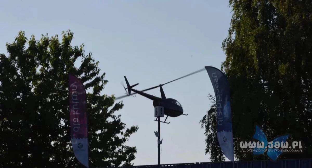 Życie miasta, helikopterem miastem wygrania Jaworzna - zdjęcie, fotografia