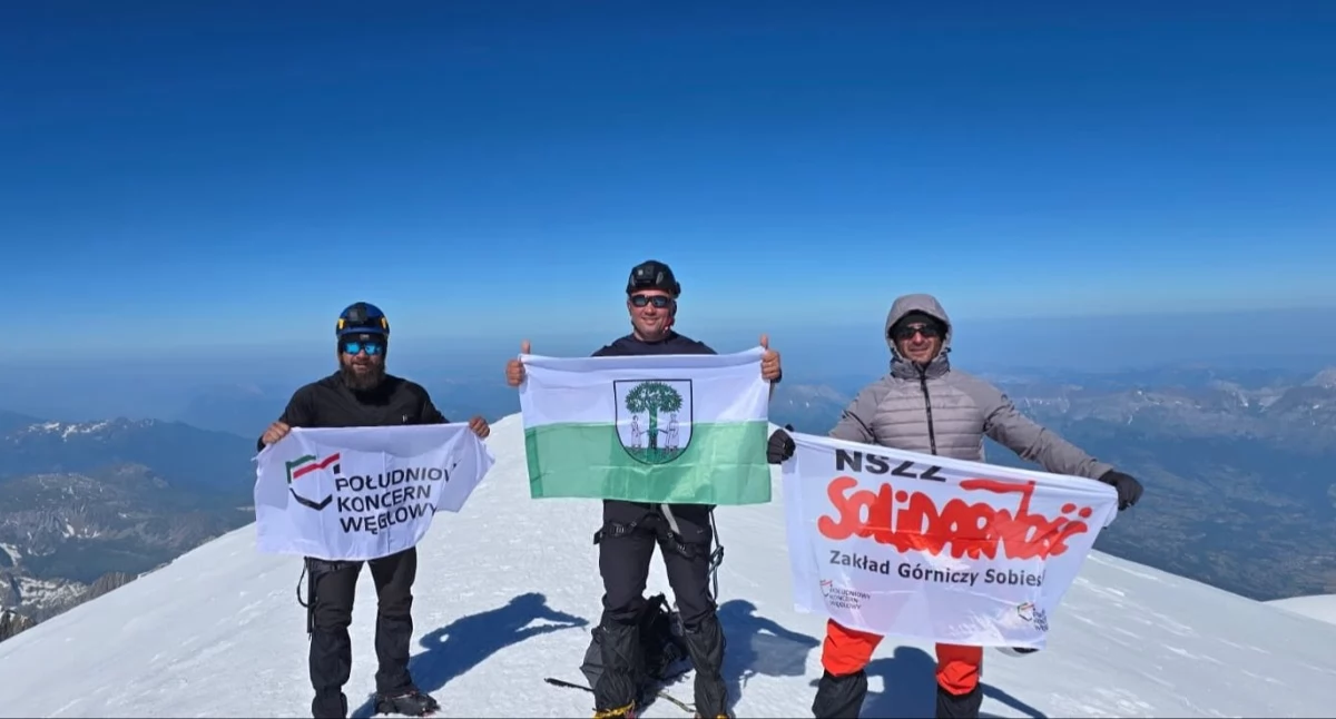 Zdobyli Mont Blanc. Fot. Facebook Południowy Koncern Węglowy S.A.