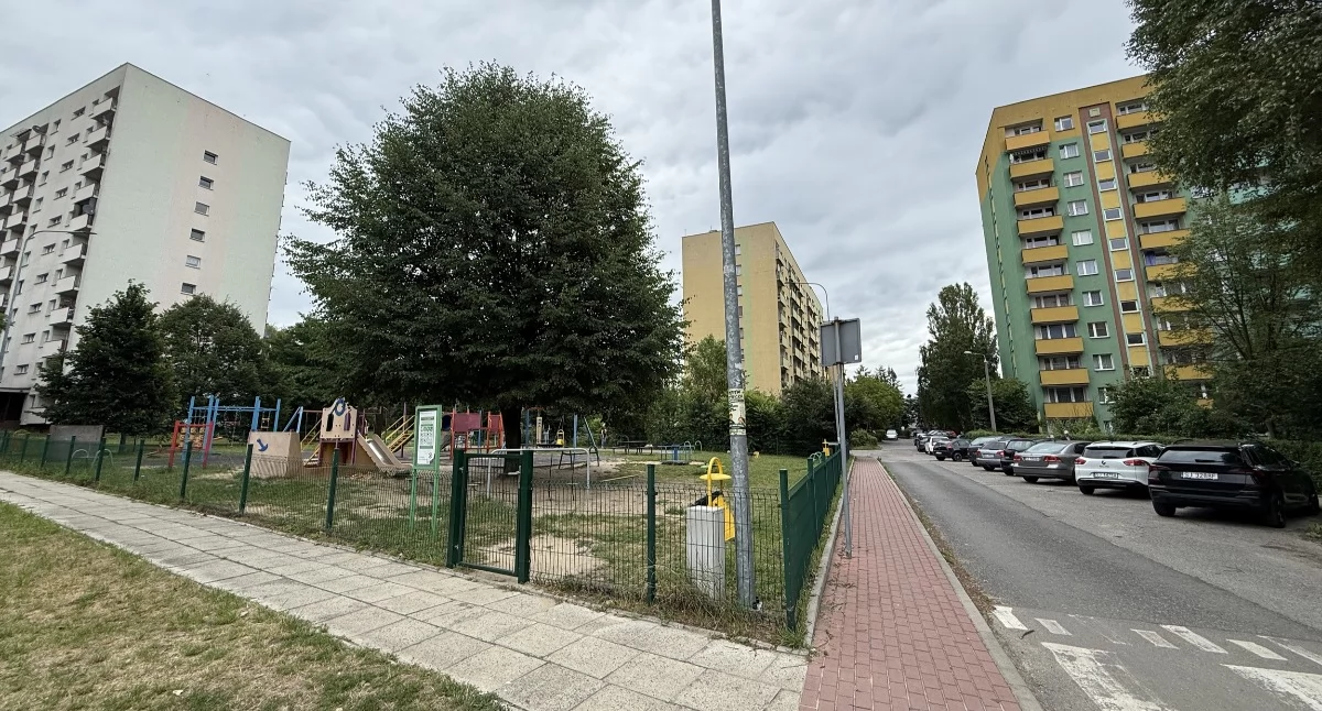 Osiedle Podłęże, miejsce gdzie powstanie nowy parking.