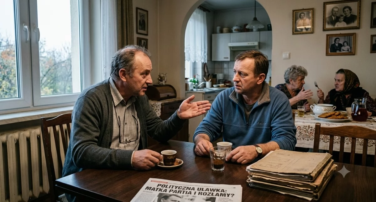Felieton, Jakub Dąbek niedzielny obiad teściowej „Matka Partia” wielka polityka wywołała wojnę domową - zdjęcie, fotografia