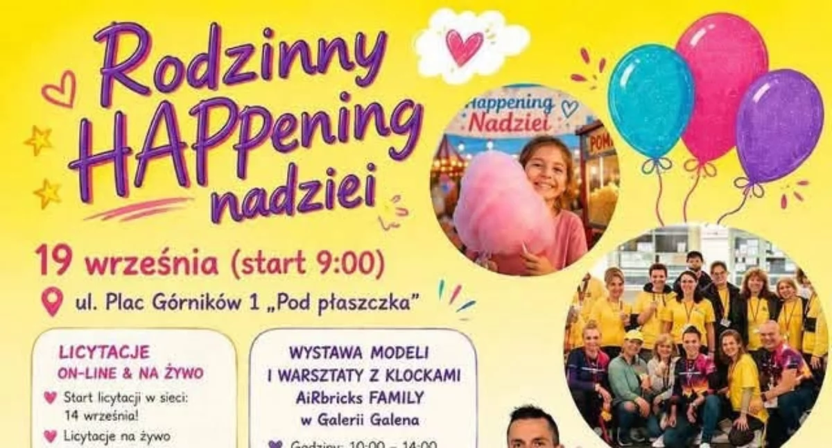 Życie miasta, Jaworznickie Hospicjum zaprasza Edycję  Rodzinnego Happeningu Nadziei - zdjęcie, fotografia