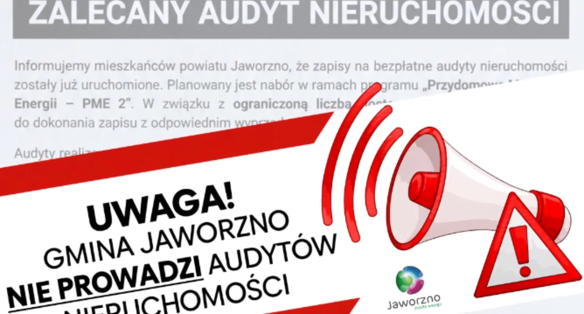 Życie miasta, Ostrzeżenie Urząd Miejski prowadzi audytów nieruchomości - zdjęcie, fotografia