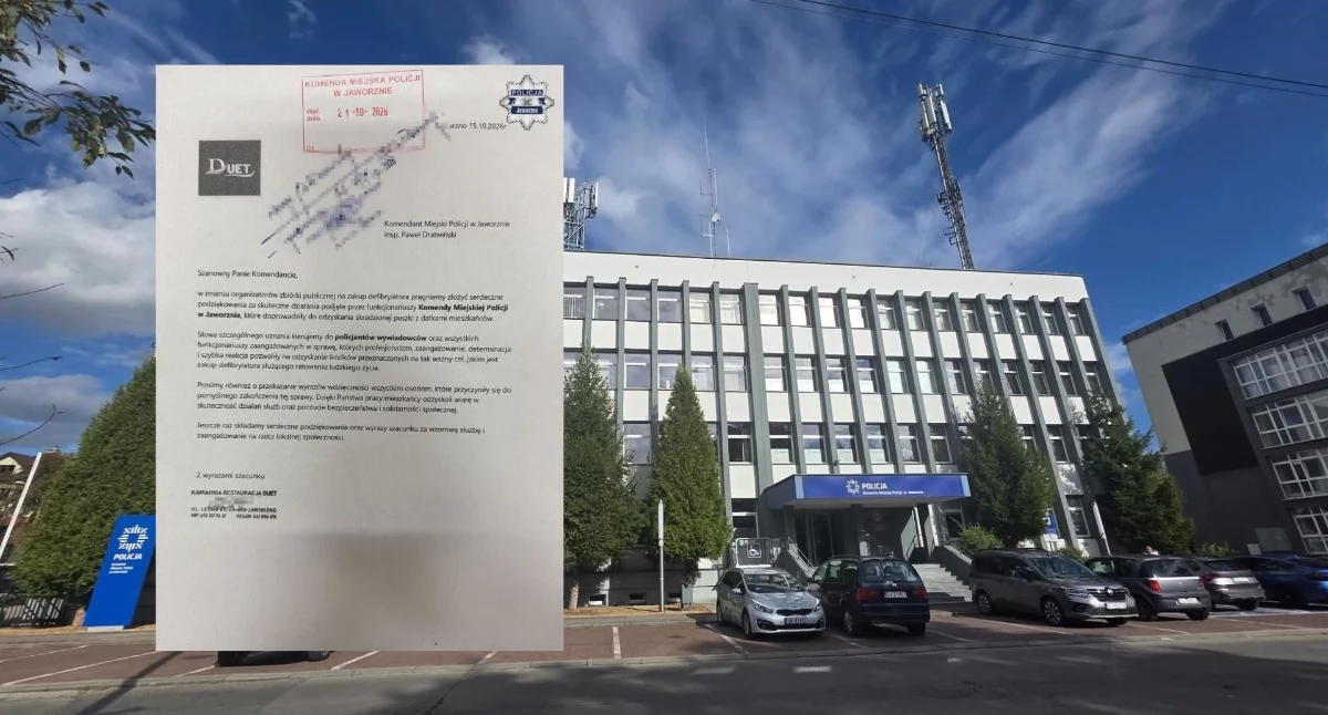 Komunikaty Policja, Odzyskali skradzione pieniądze zbiórki Policjanci Jaworzna otrzymali podziękowania - zdjęcie, fotografia