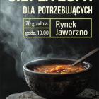 Ciepła zupa dla potrzebujących na Rynku w Jaworznie