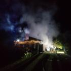 Pożar w Ciężkowicach. Spłonął budynek i kurnik ze zwierzętami. Fot. KMP Jaworzno