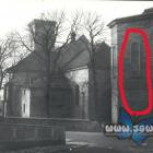 Kościół św. Wojciecha w latach 50-tych XX wieku - po lewej stary kościół, po prawej...
