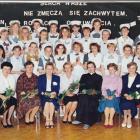 Liceum Medyczne w Niedzieliskach, uroczystość Czepkowania - 1990 r., pani Agnieszka w...