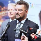 Konferencja prasowa - przyszłość lotniska w Pyrzowicach . fot. Andrzej Grygiel / UMWS