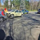 Kolizja przy Parku Lotników. Fot: Andrzej Bolek