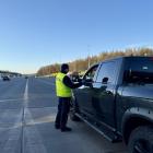 Kontrola trzeźwości na autostradzie A4. Fot. KMP Mysłowice