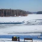 Zalew Sosina w zimowej, styczniowej scenerii. Fot. Patrycja Koprzak