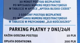 Zdjęcie dotyczy: Uwaga kierowcy i pacjenci ZLO! Płatny parking przy przychodni