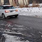 Ślisko na ulicy Wandy