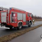 Czyszczenie Drogi przez Straż pożarną