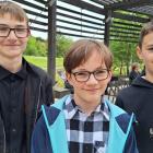 Mikołaj, klasa trąbki, Mateusz, klasa trąbki i Antoni, gitara 