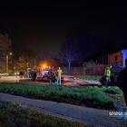 Dachowanie samochodu na ulicy Towarowej. Fot. Patrycja Koprzak