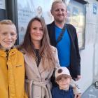 Maksymilian Florczyk, mama Magdalena, tato Artur i młodszy brat 