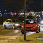 Kolizja na rondzie w Jaworznie