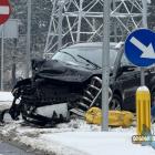 Zderzenie dwóch samochodów na Osiedlu Stałym