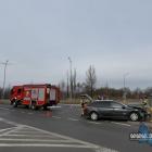  Kolizja dwóch aut na skrzyżowaniu ulic Radwańskich i Reja