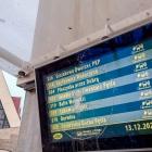 Uszkodzona tablica. Fot. PKM Jaworzno/Maciej Kowal