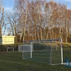 Zniszczone oświetlenie na stadionie LKS Ciężkowianka Jaworzno