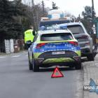 Kolizja BMW z płotem