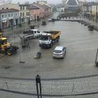 Prace w poniedziałek, 17 listopada. Fot. miejski monitoring