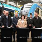 Górnicy przesiadają się na kolej. Fot. Koleje Śląskie