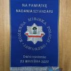 Proporczyk - pamiątka nadania sztandaru KMP Jaworzno