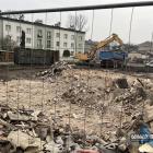 Wyburzony budynek przy ulicy Jagielońskiej