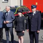 Konferencja prasowa na terenie OSP Dąbrowa Narodowa w Jaworznie