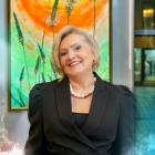Lidia Miś na wernisażu  